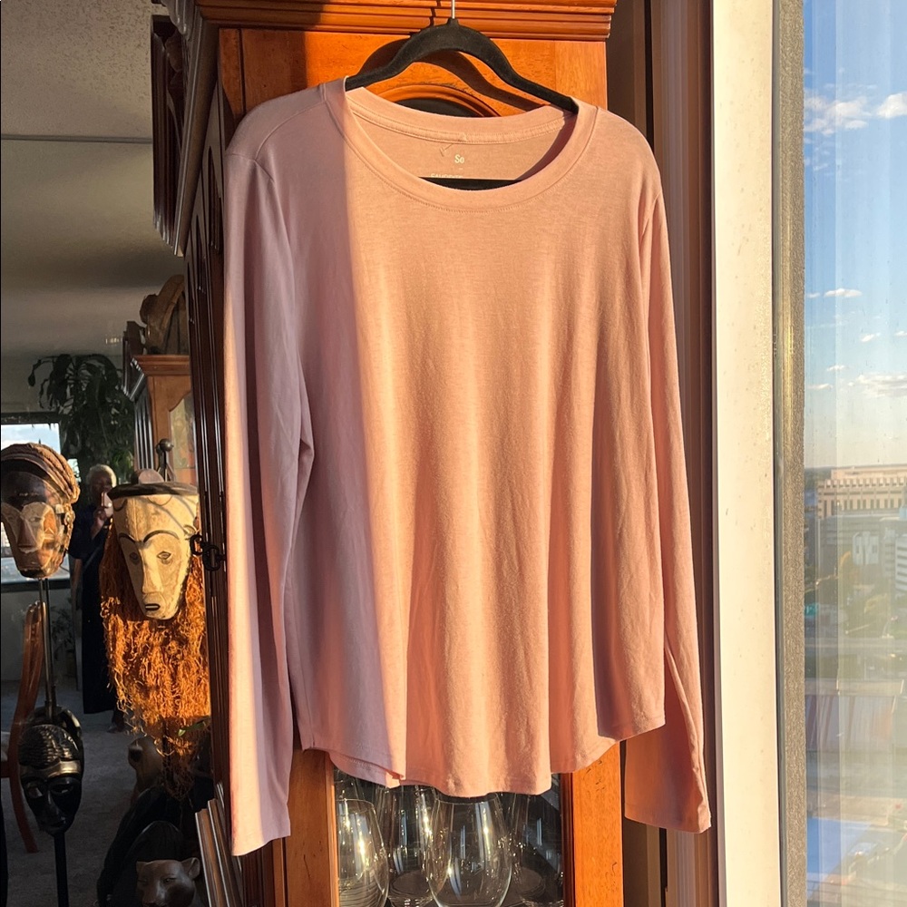 Women's Pink Long Sleeved Tee